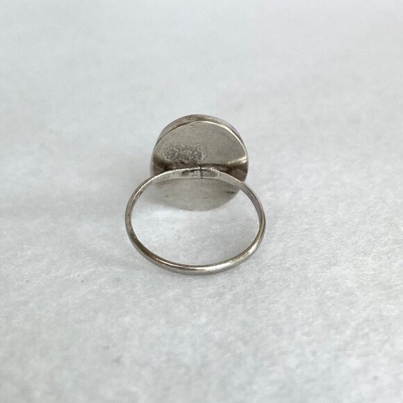 Sterling Silver 925 Oval Bezel Set 0.75" Tigers Eye Cats Eye Quartz Ring Sz 6.5 - Picture 11 of 16